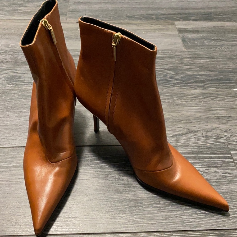 Never worn leather Dolce & Gabbana booties. 3” heel